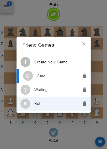Friend Games Dialog